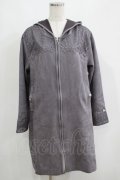 axes femme / レース使いスエードコート M チャコール H-25-05-20-045-AX-CO-NS-ZH