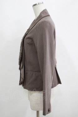 画像2: axes femme / バックリボンジャケット M ブラウン H-25-05-20-051-AX-JA-NS-ZH