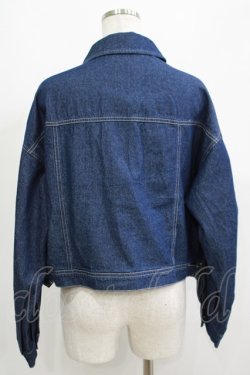画像3: axes femme / レース×ラインデニムジャケット Free インディゴ H-25-05-20-053-AX-JA-NS-ZH