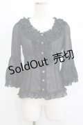 Dear Celine / シフォンブラウス S ブラック H-25-05-20-059-LO-BL-NS-ZH