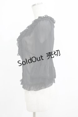 画像2: Dear Celine / シフォンブラウス S ブラック H-25-05-20-059-LO-BL-NS-ZH