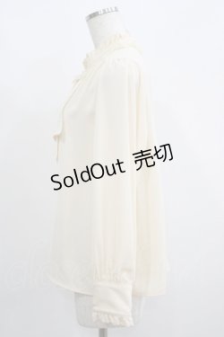 画像2: axes femme / バラ刺繍ラッフルフリルブラウス M アイボリー H-25-05-20-063-AX-BL-NS-ZH