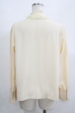 画像3: axes femme / バラ刺繍ラッフルフリルブラウス M アイボリー H-25-05-20-063-AX-BL-NS-ZH