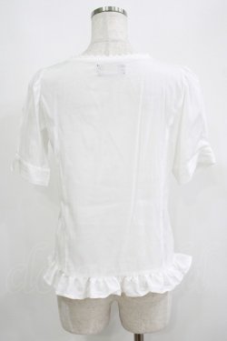 画像3: axes femme NOSTALGIE / フロントフリルブラウス M オフ H-25-05-20-065-AX-BL-NS-ZH