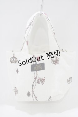 画像2: ALICE and the PIRATES / アリスのワンダーマリントレジャー柄ランチバッグ  オフ H-25-05-20-074-PA-BG-NS-ZH