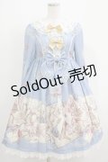Dear Celine / Catワンピース S サックス H-25-05-20-003-LO-OP-NS-ZH