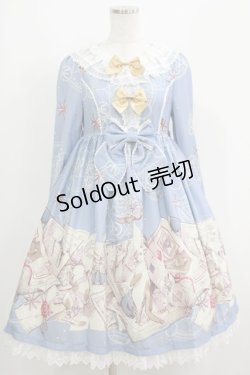 画像1: Dear Celine / Catワンピース S サックス H-25-05-20-003-LO-OP-NS-ZH
