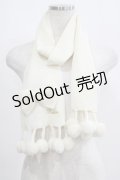 Fi.n.t / ロゴ刺繍マフラー Free オフ H-25-05-20-076-CA-ZA-NS-ZT273