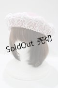 m petit by misako / TT*AMレースBベレー  ピンク H-25-05-20-082-LO-AC-NS-ZH