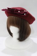 m petit by misako / TT*AMリボンBベレー  ボルドー H-25-05-20-083-LO-AC-NS-ZH