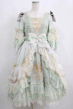 画像1: Elpress L（海外ロリータブランド） / Goblin Kingdom~ Embroidered Dress S ミント H-25-05-20-005-EL-OP-NS-ZH