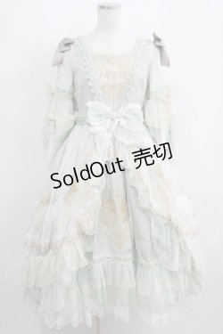 画像1: Elpress L（海外ロリータブランド） / Goblin Kingdom~ Embroidered Dress S ミント H-25-05-20-005-EL-OP-NS-ZH