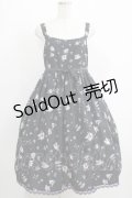 Enchantlic Enchantilly / すみれのお茶会エレガントジャンパースカート 大きいサイズ ブラック H-25-05-20-006-LO-OP-NS-ZH