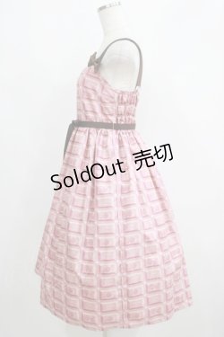 画像2: Enchantlic Enchantilly / アンシャンテリーチョコレートジャンパースカート Free ピンク H-25-05-20-010-LO-OP-NS-ZH