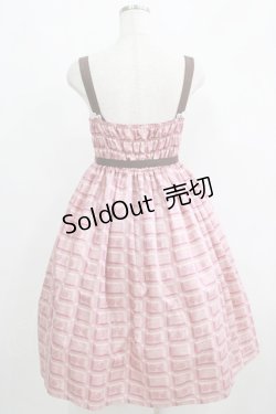 画像3: Enchantlic Enchantilly / アンシャンテリーチョコレートジャンパースカート Free ピンク H-25-05-20-010-LO-OP-NS-ZH