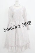 Kurumi Collaboration / 花柄クラシカルワンピース LL ラベンダー H-25-05-20-011-GO-OP-NS-ZH