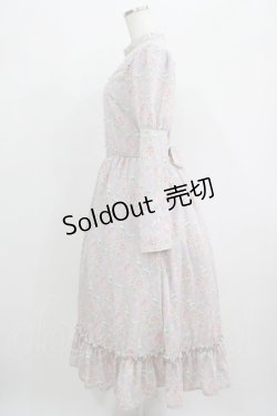 画像2: Kurumi Collaboration / 花柄クラシカルワンピース LL ラベンダー H-25-05-20-011-GO-OP-NS-ZH