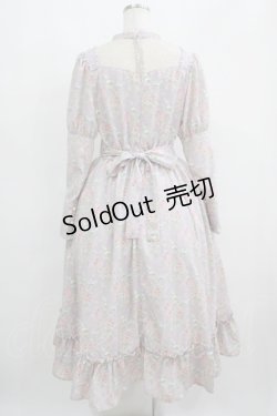画像3: Kurumi Collaboration / 花柄クラシカルワンピース LL ラベンダー H-25-05-20-011-GO-OP-NS-ZH