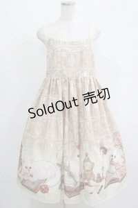 Enchantlic Enchantilly / Queen Cat〜秘密の書斎〜ジャンパースカート 大きいサイズ アイボリー H-25-05-20-014-LO-OP-NS-ZH