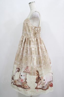 画像2: Enchantlic Enchantilly / Queen Cat〜秘密の書斎〜ジャンパースカート 大きいサイズ アイボリー H-25-05-20-014-LO-OP-NS-ZH