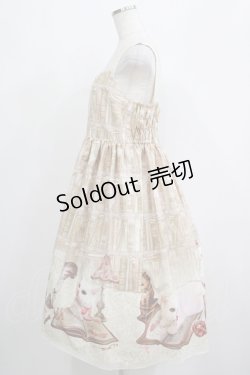 画像2: Enchantlic Enchantilly / Queen Cat〜秘密の書斎〜ジャンパースカート 大きいサイズ アイボリー H-25-05-20-014-LO-OP-NS-ZH