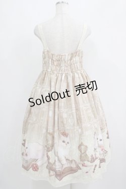 画像3: Enchantlic Enchantilly / Queen Cat〜秘密の書斎〜ジャンパースカート 大きいサイズ アイボリー H-25-05-20-014-LO-OP-NS-ZH