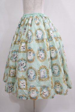 画像2: Enchantlic Enchantilly / 猫の女王の肖像画スカート Free ミント H-25-05-20-016-LO-SK-NS-ZH