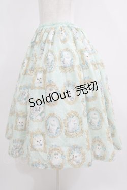 画像2: Enchantlic Enchantilly / 猫の女王の肖像画スカート Free ミント H-25-05-20-016-LO-SK-NS-ZH