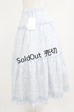 画像2: m petit by misako / NINA'S RVパニエスカート L サックス/アイボリー リバーシブル H-25-05-21-026-LO-SK-NS-ZH
