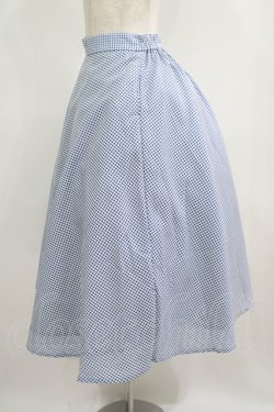画像2: Fi.n.t / サッカーギンガムフレアースカート Free BLUE×WH H-25-05-21-027-CA-SK-NS-ZH