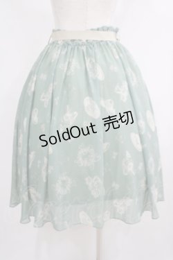 画像3: an another angelus / ストローハット柄シフォンスカート Free ミント H-25-05-21-028-CA-SK-NS-ZH