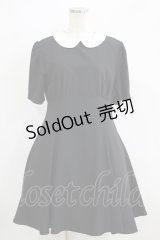 Ank Rouge / ラウンドカラーワンピース M ブラック H-25-05-21-033-CA-OP-NS-ZH