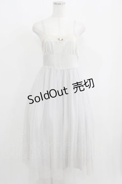 画像1: an another angelus / サテン×チュールワンピース Free グレー H-25-05-21-036-CA-OP-NS-ZH