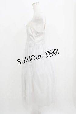 画像2: an another angelus / サテン×チュールワンピース Free グレー H-25-05-21-036-CA-OP-NS-ZH