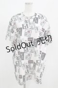 Honey Cinnamon / 総柄Tシャツ Free ピンク H-25-05-21-048-LO-TS-NS-ZH