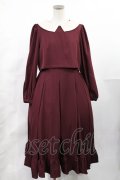 m petit by misako / サンリオキャラクターズコラボ マイメロディワッペン付きワンピース L ワイン H-25-05-21-1006-LO-OP-YZ-ZH