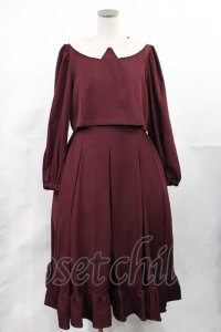 m petit by misako / サンリオキャラクターズコラボ マイメロディワッペン付きワンピース L ワイン H-25-05-21-1006-LO-OP-YZ-ZH