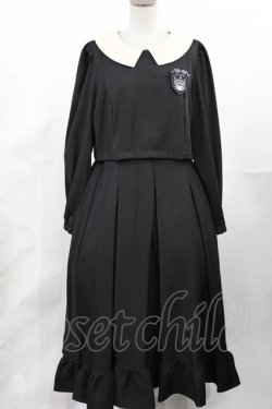 画像1: m petit by misako / サンリオキャラクターズコラボ クロミワッペン付きワンピース L ブラック H-25-05-21-1007-LO-OP-YZ-ZH