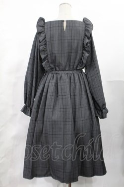 画像2: m petit by misako / チェック長袖ワンピース L グレー H-25-05-21-1009-LO-OP-YZ-ZH