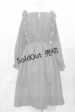 画像2: m petit by misako / チェック長袖ワンピース L グレー H-25-05-21-1009-LO-OP-YZ-ZH
