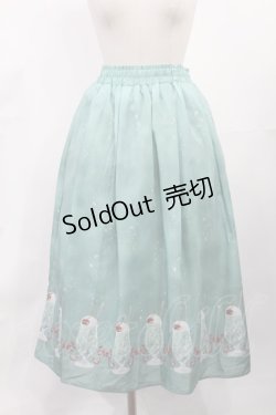 画像1: axes femme / クリームソーダ柄スカート M グリーン H-25-05-21-1010-AX-SK-YZ-ZH