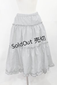 m petit by misako / NINA'S RVパニエスカート L ブラック/ギンガム(リバーシブル) H-25-05-21-1012-LO-SK-YZ-ZH