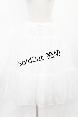 画像1: axes femme kawaii / ミディオーガンジーパニエ M オフ H-25-05-21-1014-AX-SK-YZ-ZH