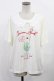 画像1: axes femme / 襟付クリームソーダ柄Tシャツ M アイボリー H-25-05-21-1015-AX-TS-YZ-ZH (1)