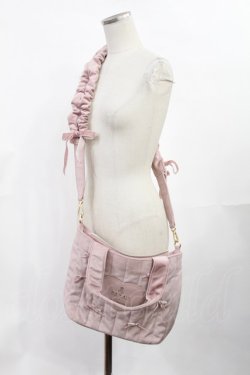 画像1: m petit by misako / NINA'Sコラボベロアリボン2wayバッグ  ピンク H-25-05-21-1019-LO-BG-YZ-ZH