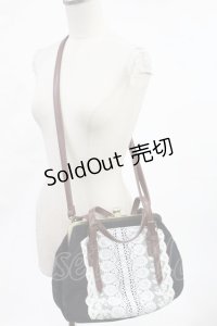 axes femme / ベロアショルダーバッグ  ネイビー H-25-05-21-1022-AX-BG-NS-ZH