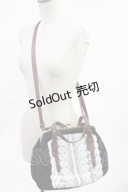 画像1: axes femme / ベロアショルダーバッグ  ネイビー H-25-05-21-1022-AX-BG-NS-ZH