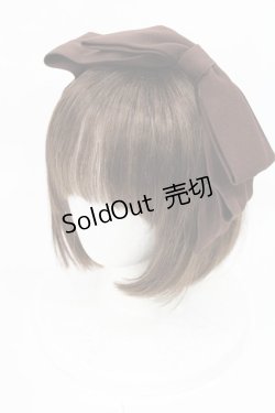 画像1: axes femme kawaii / 斜めリボンカチューシャ  ブラウン H-25-05-21-1025-AX-AC-YZ-ZH