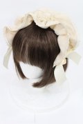 axes femme kawaii / ドットチュールフリルカチューシャ  アイボリー H-25-05-21-1026-AX-AC-YZ-ZH