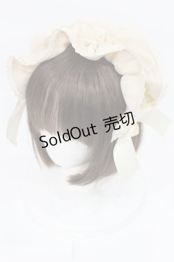 画像1: axes femme kawaii / ドットチュールフリルカチューシャ  アイボリー H-25-05-21-1026-AX-AC-YZ-ZH